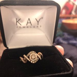 Chocolate Diamond Engagement Ring